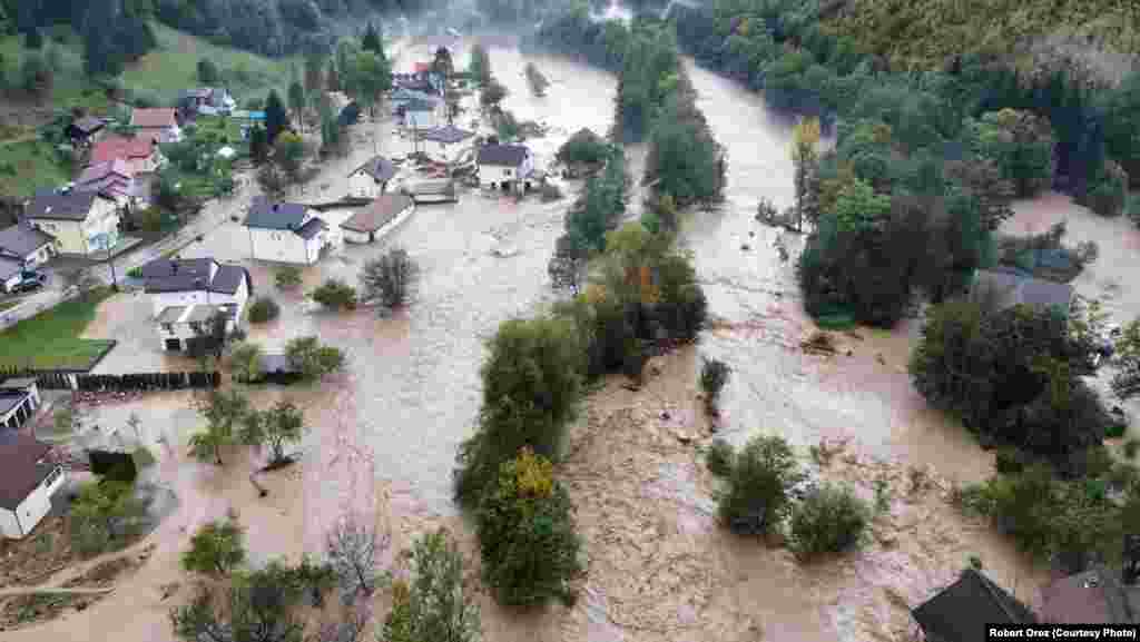 Poplave u Fojnici, srednja Bosna, 4. oktobra 2024.