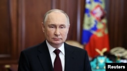 Vlagyimir Putyin a közelgő elnökválasztásnak szentelte videóbeszédét. 2024. március 14.