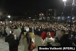 Protest srednjoškolaca u Kragujevcu, Srbija, 12. decembar 2024.