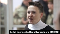 Надія Савченко на засіданні Шевченківського суду Києва, 23 березня 2018 року