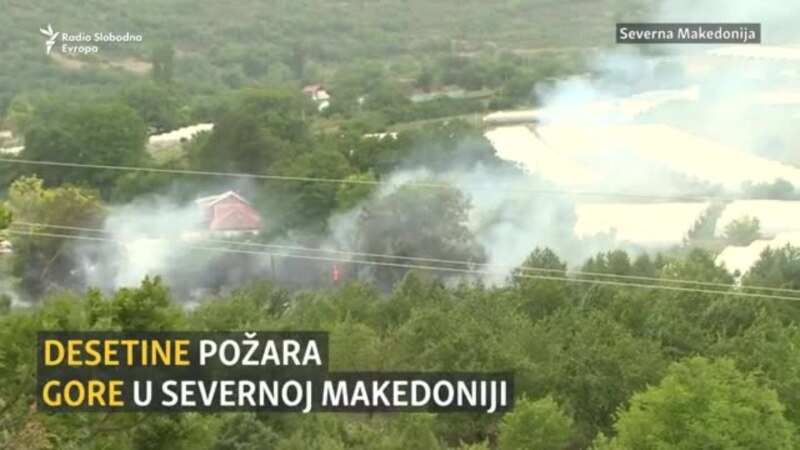 Desetine požara gore u Severnoj Makedoniji