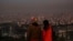 A general view of Tehran after several explosions were heard on October 26. Analysts say targeting Tehran showed Israel can penetrate deep inside Iranian territory.
