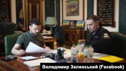 Владимир Зеленский менен Кирилл Буданов.