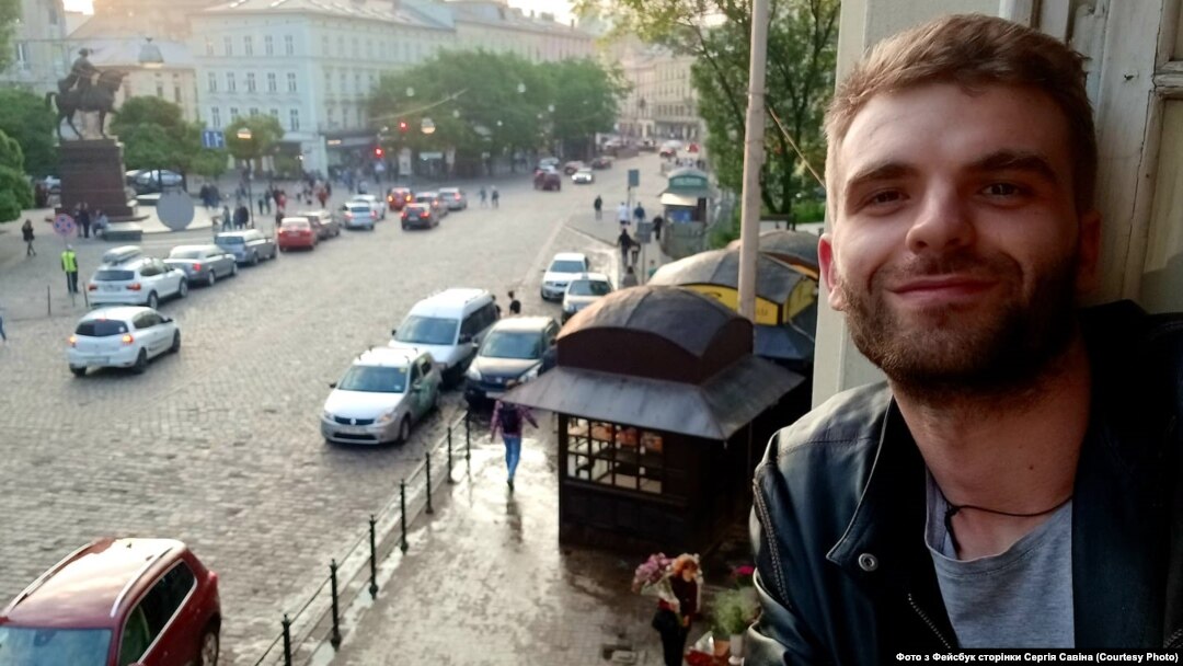 Поет Сергій Савін, який був побитий у центрі Львова 