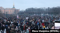 Петербурдагы протест, 23 гыйнвар.