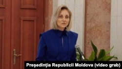 Stela Nistor depune jurământul de învestire în calitate de Ministru al Economie și Digitalizării la Președinția R. Moldova, Chișinău, 14 martie 2025.