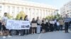 Студентски протест „Образованието е право, не привилегия“ се проведе пред един от входовете на Народното събрание в четвъртък, 24 юли 2025 г.