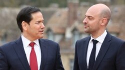 Francuski ministar vanjskih poslova Jean‑Noel Barrot i američki državni sekretar Marco Rubio prisustvuju sastanku G7 u opatiji Vaux‑de‑Cernay u Cernay‑la‑Villeu, nadomak Pariza, 27. marta.