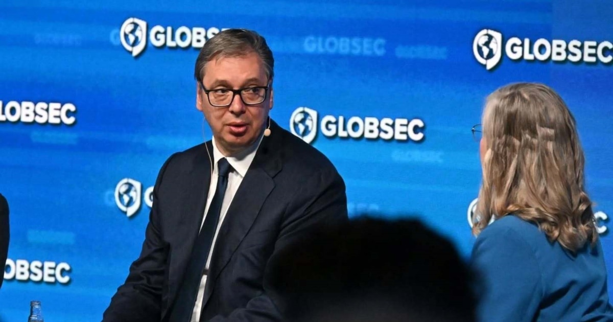 Vuçiq në Globsec  Beogradi nuk është i gatshëm ta njohë pavarësinë e Kosovës