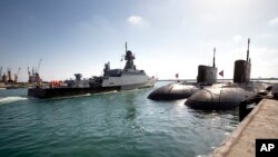 საილუსტრაციო ფოტო არქივიდან. რუსული სამხედრო გემები სირიის ქალაქ ტარტუსში მდებარე საზღვაო ბაზაზე