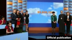 Armenia/U.S. -- A screenshot of the annual telethon organized by the Hayastan All-Armenian Fund, November 29, 2019.