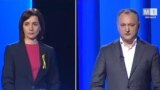 Maia Sandu și Igor Dodon, dezbateri la Moldova 1