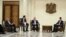 Ռուսաստանի արտգործնախարար Սերգեյ Լավրովը և փոխվարչապետ Յուրի Բորիսովը հանդիպում են Սիրիայի նախագահ Բաշար Ասադի հետ, 7-ը սեպտեմբերի, 2020թ.
