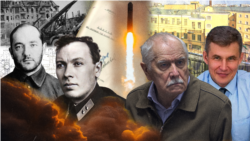 Фигуранты засекреченных процессов 1938 и 2023 гг. Слева направо: Г.Лангемак, И.Клейменов, А.Маслов, А.Шиплюк. Информационный коллаж