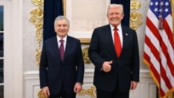 Президентлар Доналд Трамп ва Шавкат Мирзиёев. Оқ уй, Вашингтон, 6 ноябр, 2025. Ўзбекистон президентининг матбуот хизмати
