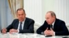 Russian President Vladimir Putin (right) and Foreign Minister Sergei Lavrov (file photo)