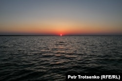 The Northern Aral Sea at sunrise