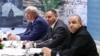 Fotografie distribuită de Ministerul de Externe al Turciei, în care apare delegația ucraineană la negocierile de pace cu Rusia, pe 16 mai 2025, la Istanbul.