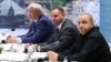 Fotografie distribuită de Ministerul de Externe al Turciei, înfățișând delegația ucraineană la negocierile de pace cu Rusia, pe 16 mai 2025, la Istanbul 
