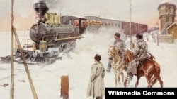 Транссибирская магистраль, около 1913 года.