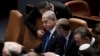 Izraelski premijer Benjamin Netanjahu u parlementu Izraela, 24. jul 2023.
