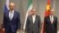 از راست به چپ: وزیران خارجه چین، ایران و روسیه
