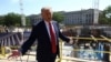 U..S. President Donald Trump speaks to the media at the site of ongoing construction of the planned White House ballroom in Washington, D.C., on May 19, 2026.