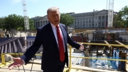 The site of ongoing construction of the planned White House ballroom in Washington