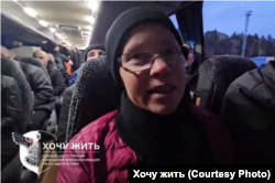 Марына Золатава пасьля вызваленьня і вывазу ва Ўкраіну. 13 сьнежня 2025 году