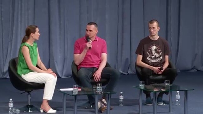 Самое интересное с первой пресс-конференции Сенцова и Кольченко (видео)