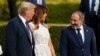 Belgium - U.S. President Donald Trump and Armenian Prime Minister Nikol Pashinian talk during a NATO summit in Brussels, 11 July 2018.