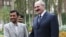 Махмуд Ахмадинеджад и Александр Лукашенко во время визита президента Беларуси в Иран. 2006 год.