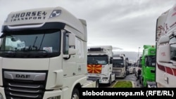 Транспортери од Северна Македонија го блокираат граничниот премин Богородица на македонско-грчката граница поради Шенген правилата за влез и излез, 26.01.2026