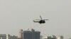 U.S. helicopters flying over the Green Zone in Baghdad today