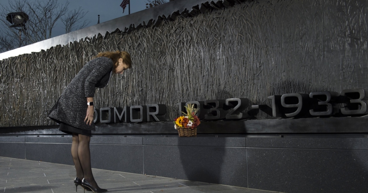Ukraine Famine Monument Unveiled In Washington