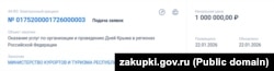 Объявление о закупке услуг по организации «Дней Крыма» в регионах России в 2026 году