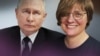 Коллаж Владимир Путин, антрополог Александра Архипова 