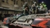 Бойцы ЧВК «Вагнер» на танке. Россия, Ростов-на-Дону, 24 июня 2023 года
