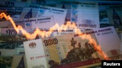 The ruble and Russia's energy-reliant economy have been battered for months by falling world oil prices and sanctions imposed by the United States, the EU, and other countries over Moscow's interference in Ukraine.