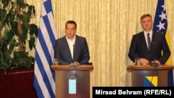 Alexis Tsipras, premijer Grčke i Denis Zvizdić predsjedavjući Vijeća ministara BiH u Mostaru 23. Jula 2018.