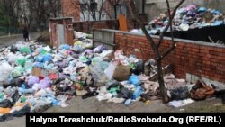 Сміття на вулиці Тарнавського, Львів, 20 березня 2017 року