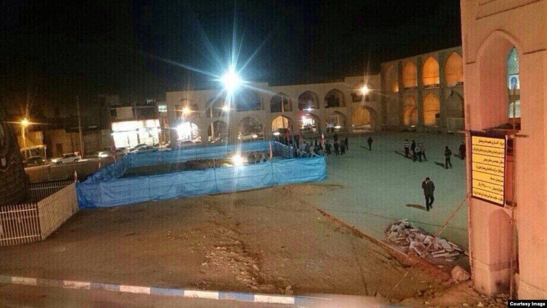 نمایی از صحن بافت تاریخی امیر جخماق یزد. عکس از خبرگزاری میراث فرهنگی