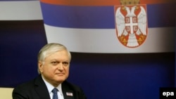 Министр иностранных дел Армении Эдвард Налбандян, Белград, 4 декабря 2015 г. 