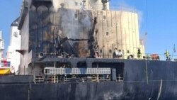 Последствия российского удара по судну в порту Одессы, 11 июля