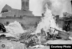 Мадрид. Сожжено имущество очередной церкви.