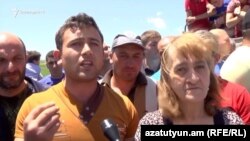 Armenia - Protesting villagers in Gegharkunik province speak to RFE/RL, 7Jun2017.