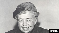 Элеонора Рузвельт у микрофона Радио Свобода. 1960-е годы.