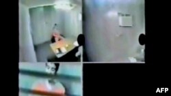 A video grab released by lawyers for Canadian terror suspect Omar Khadr, who is shown being questioned at Guantanamo Bay