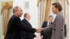 Ксения Собчак на встрече Владимира Путина с кандидатами в президенты России в Кремле, 19 марта 2018 года