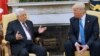 Palestinian Authority President Mahmud Abbas and U.S. President Donald Trump in Washington earlier this year. 